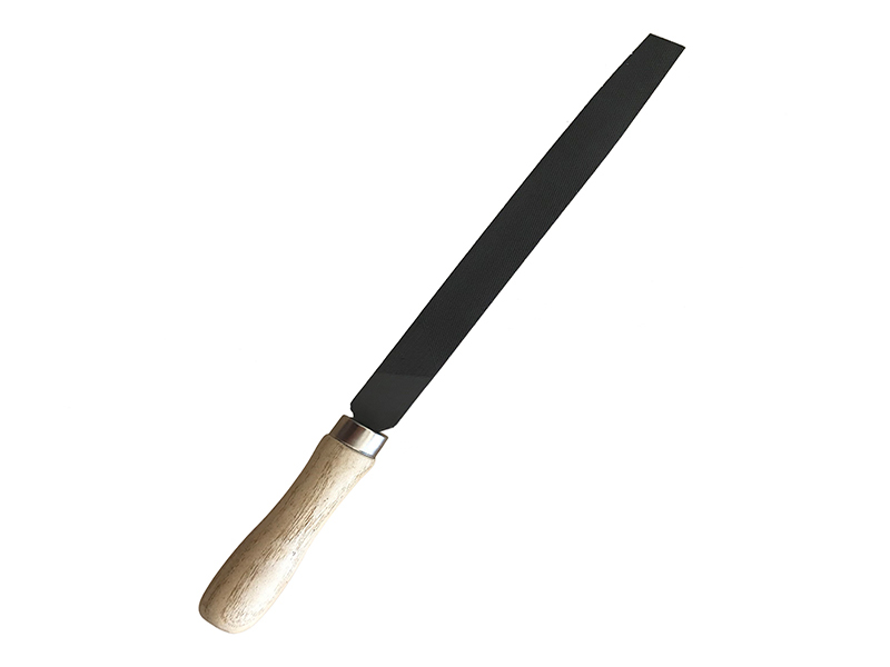 8 inch Hand Second Cut Round File with wooden handle