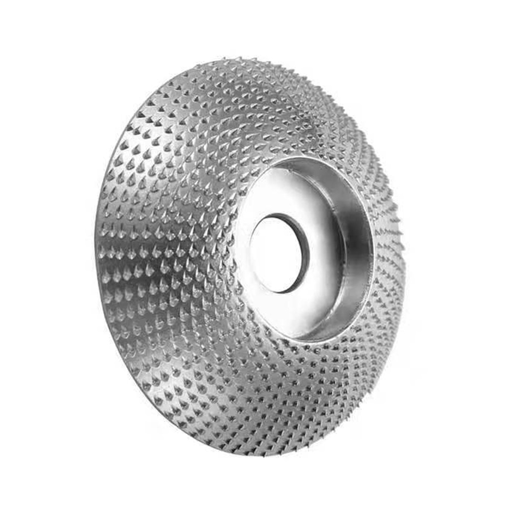 3.35 inches outside diameter 0.87 inches inside diameter Half round  grinding disc