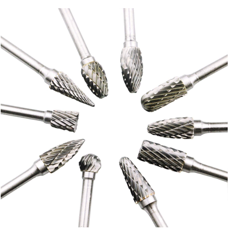 10 pcs tungsten carbide burrs