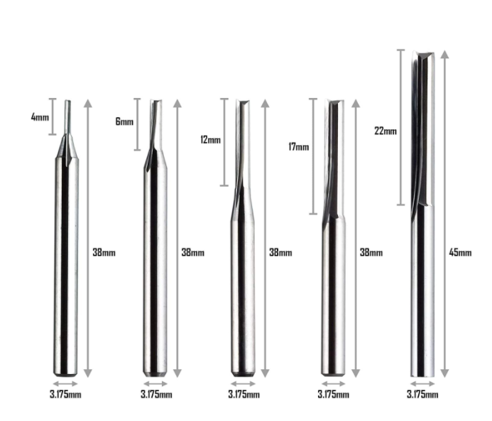 5 pcs milling cutter