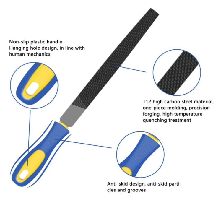 8 Inch Heavy Duty File Set