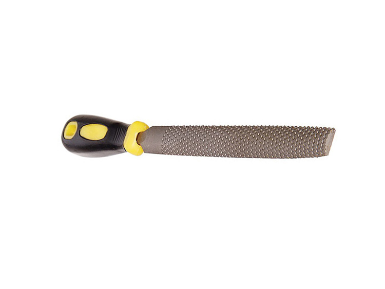 Half Round wood Rasp with Comfortable Rubber Hand Grip Premium Grade 