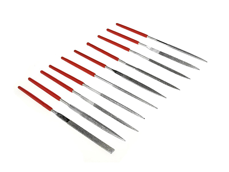 Mini Diamond Needle File Set 10pcs Hardened Alloy Strength Steel