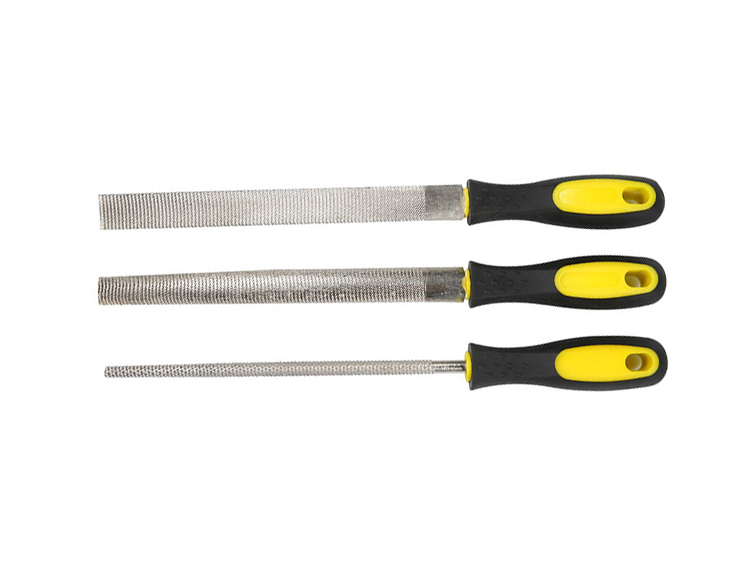 Shiny Wood Rasp 3 Set American Pattern Flat Round And Half Round