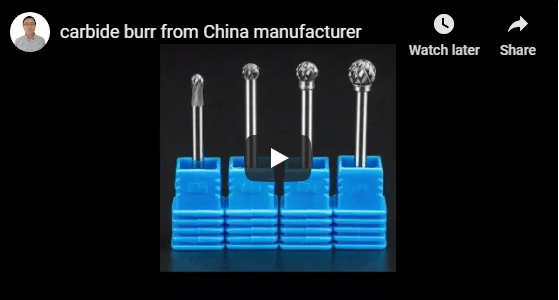 different shape carbide burrs from china manufacturer