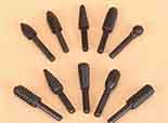 Rotary Burr Set - 5 Piece Set of Heavy Duty and Durable 1/4 Inch Shank Rotary Rasp File Set