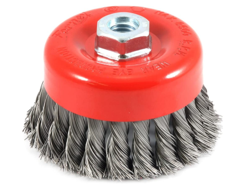 Knotted Wire Cup Brush for remove rust