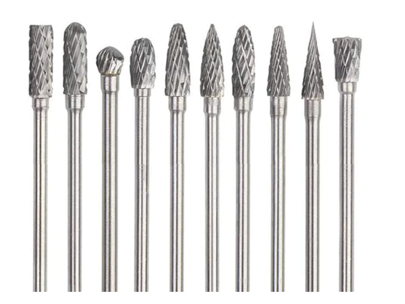 Long Double Cut Tungsten Carbide Burrs 